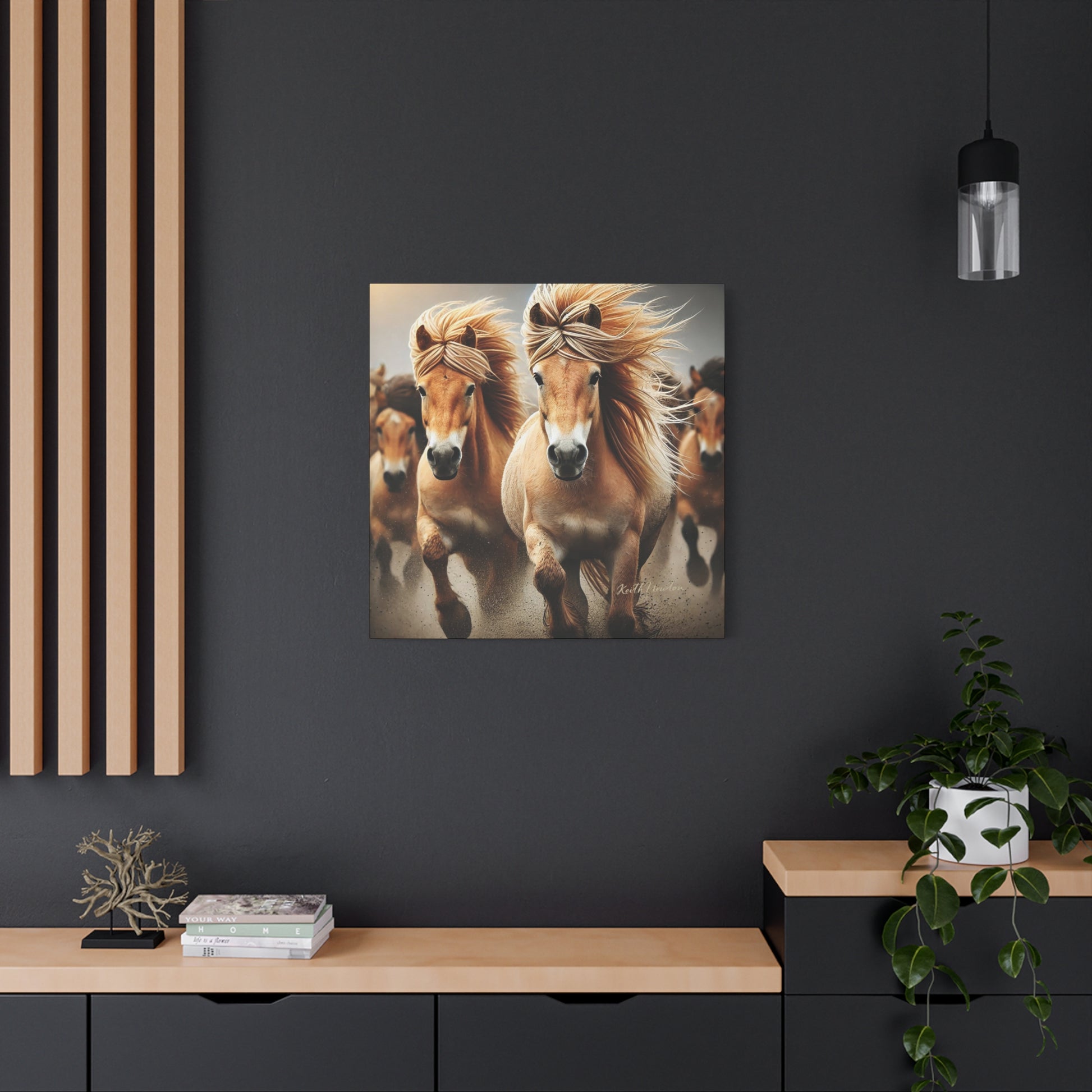 Wild Palomino Horses