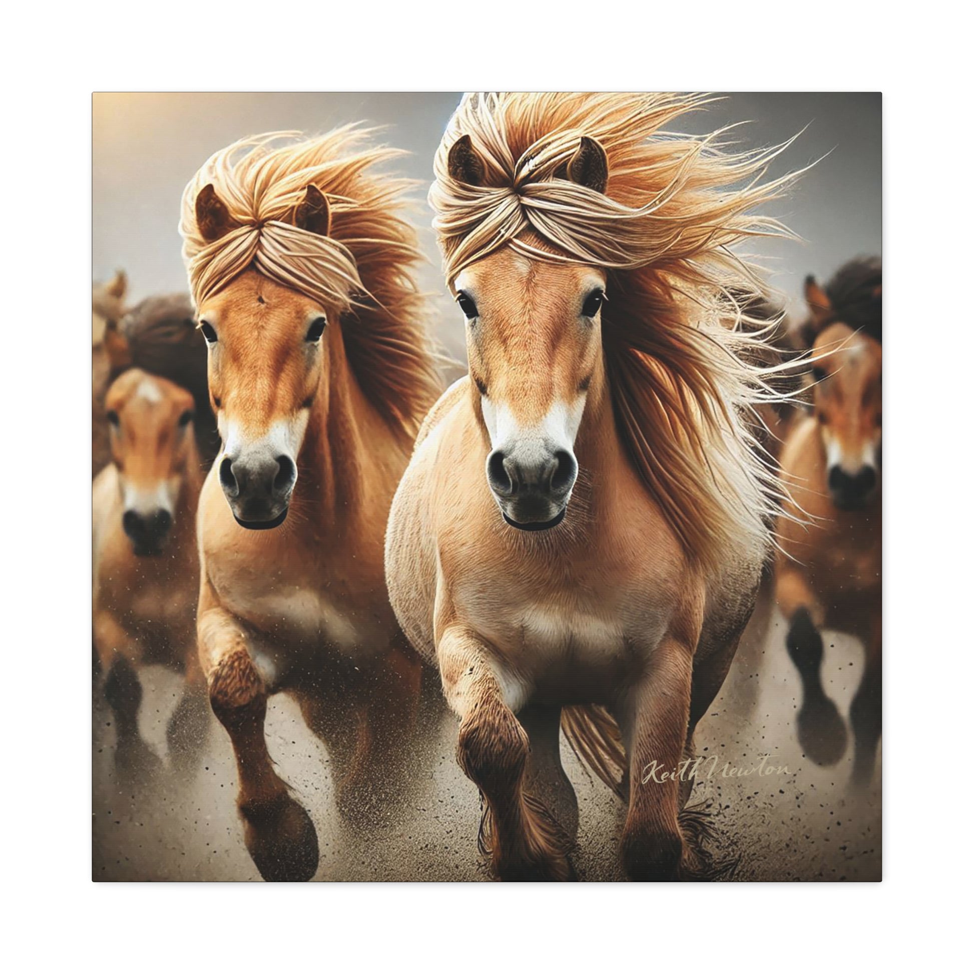 Wild Palomino Horses