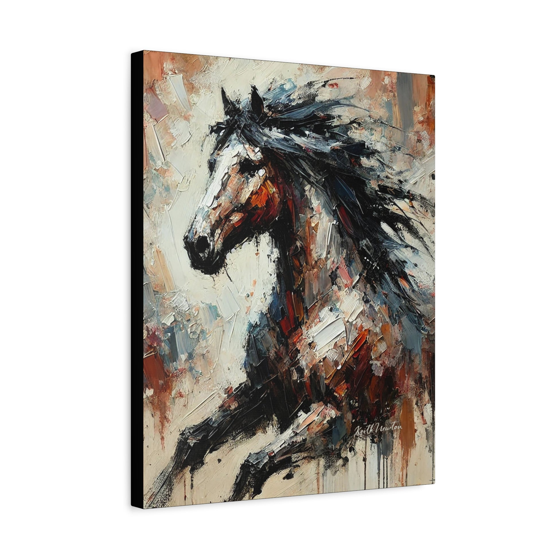 Abstract Paint Horse