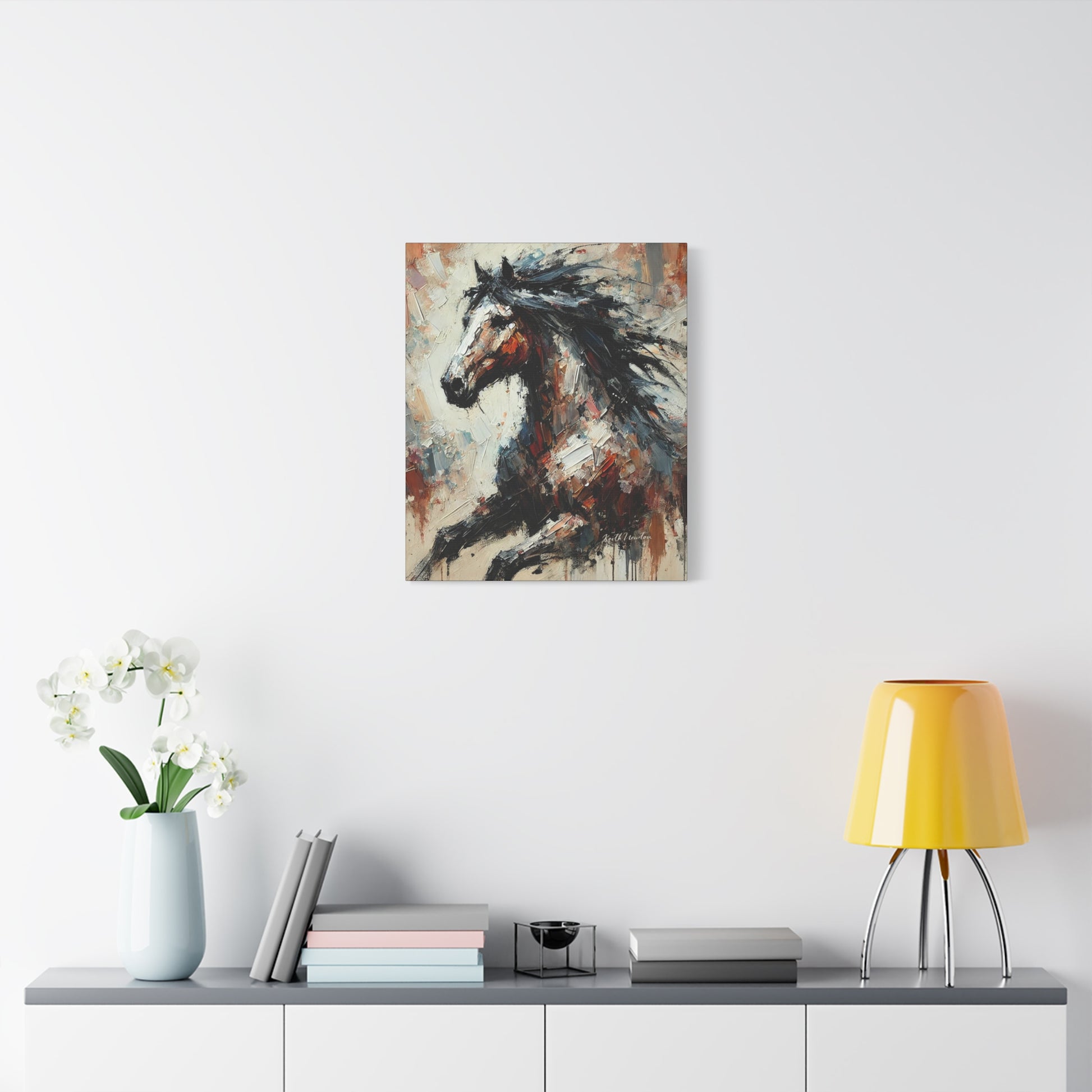 Abstract Paint Horse