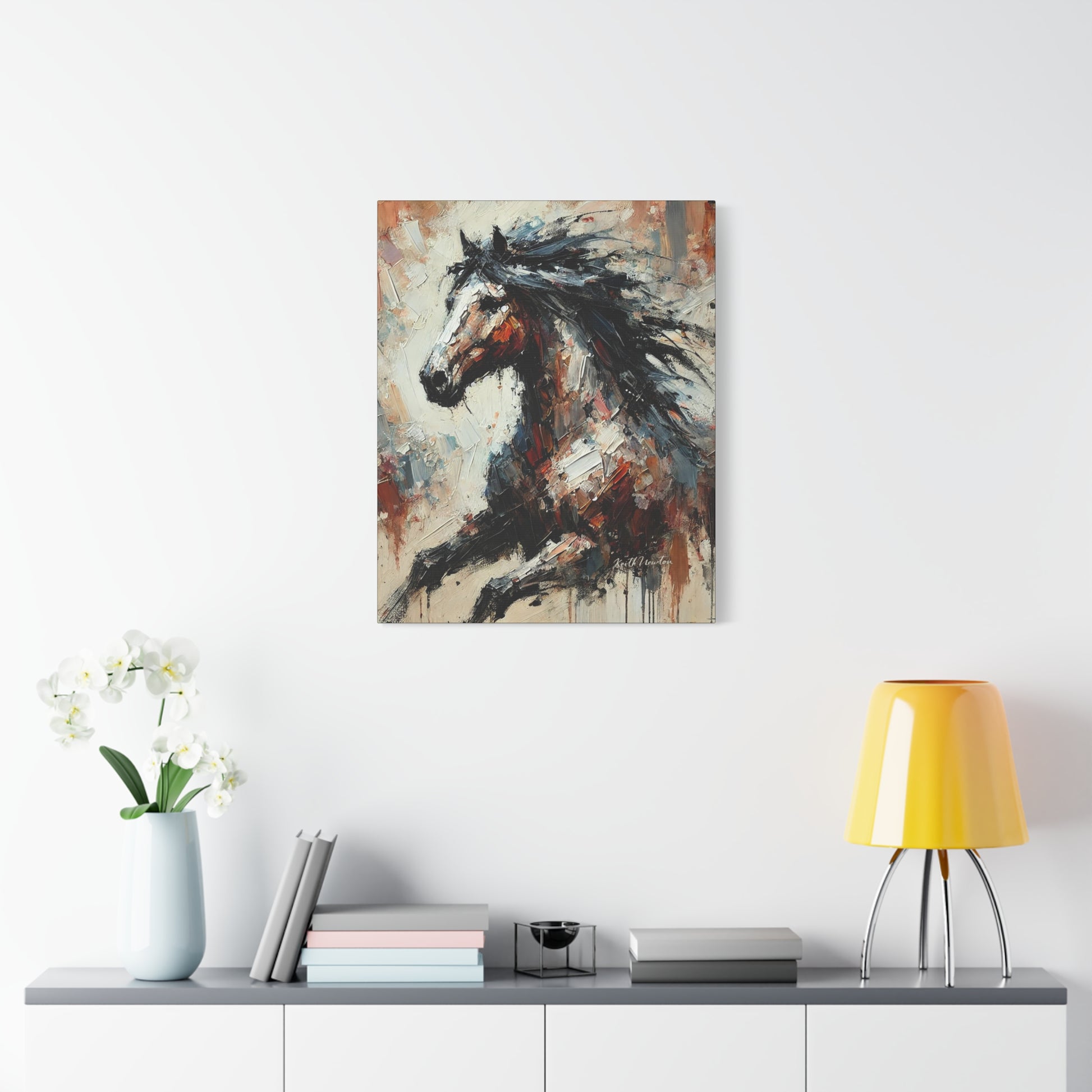 Abstract Paint Horse
