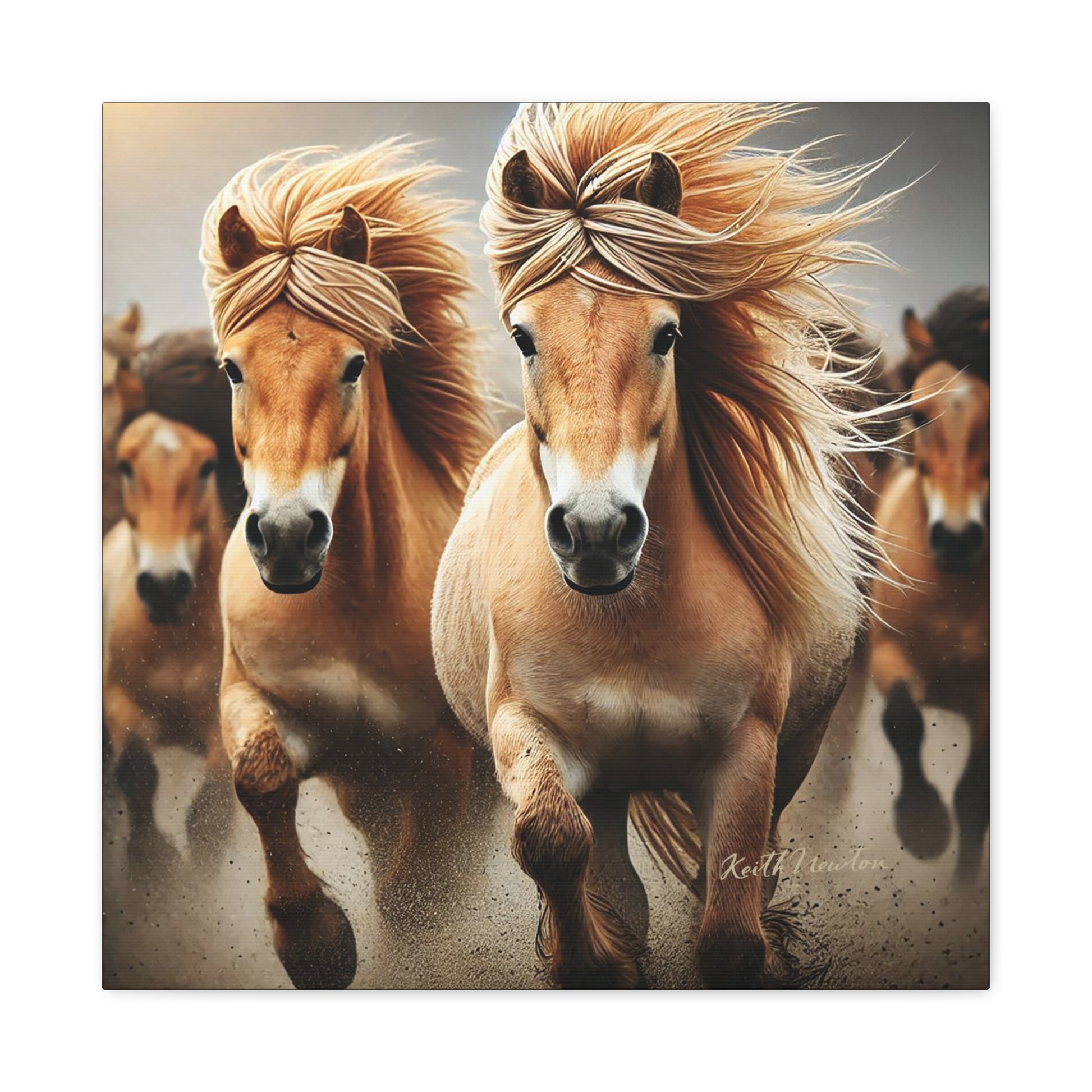 Wild Palomino Horses