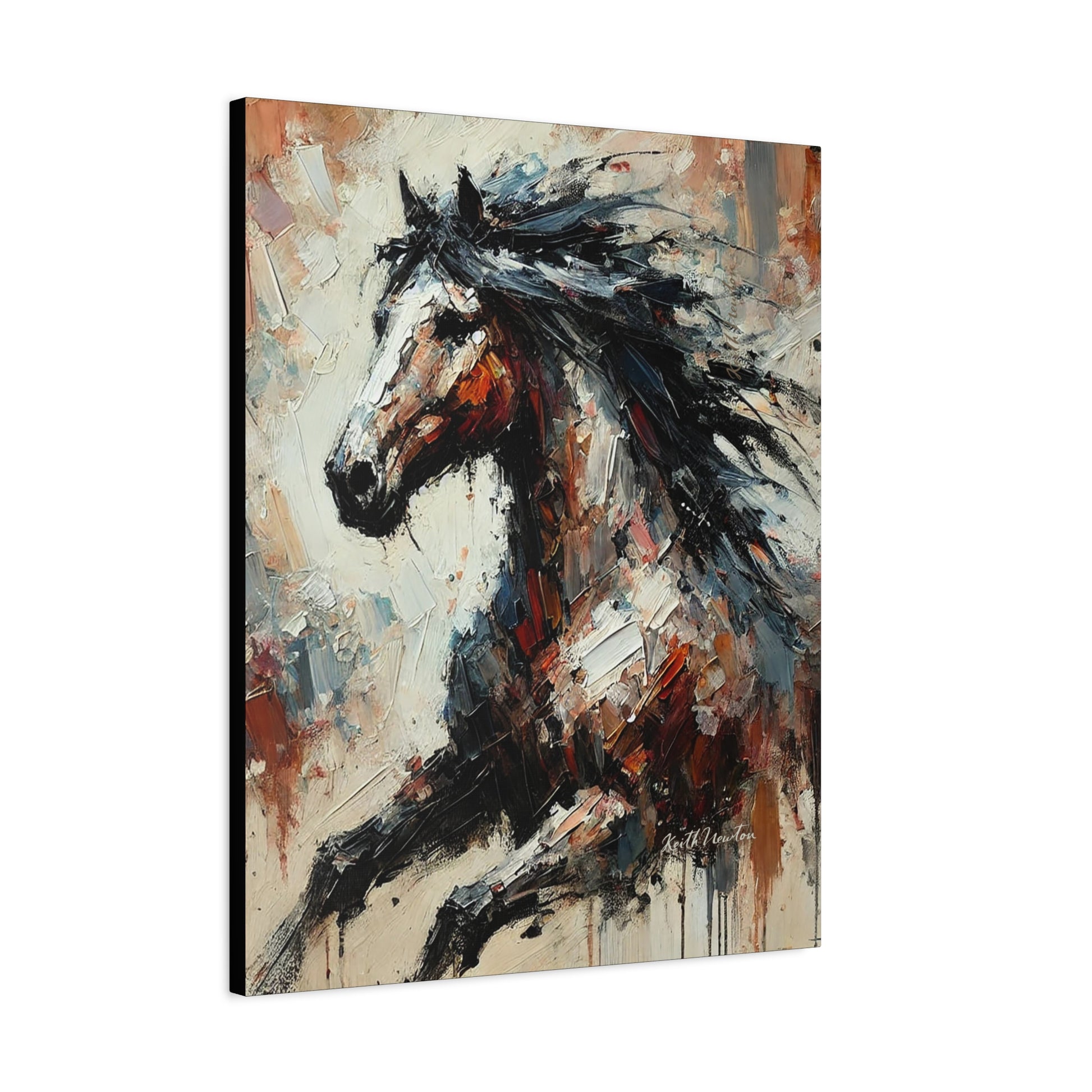 Abstract Paint Horse