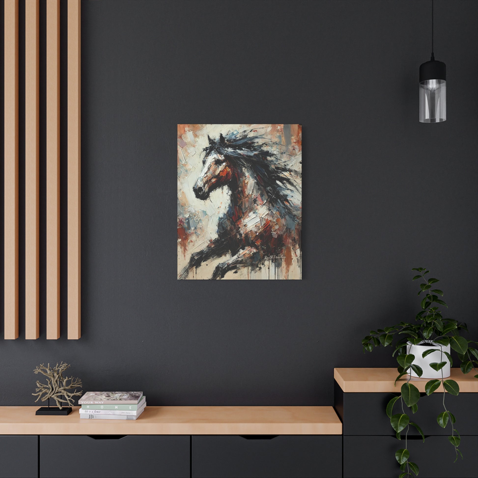 Abstract Paint Horse
