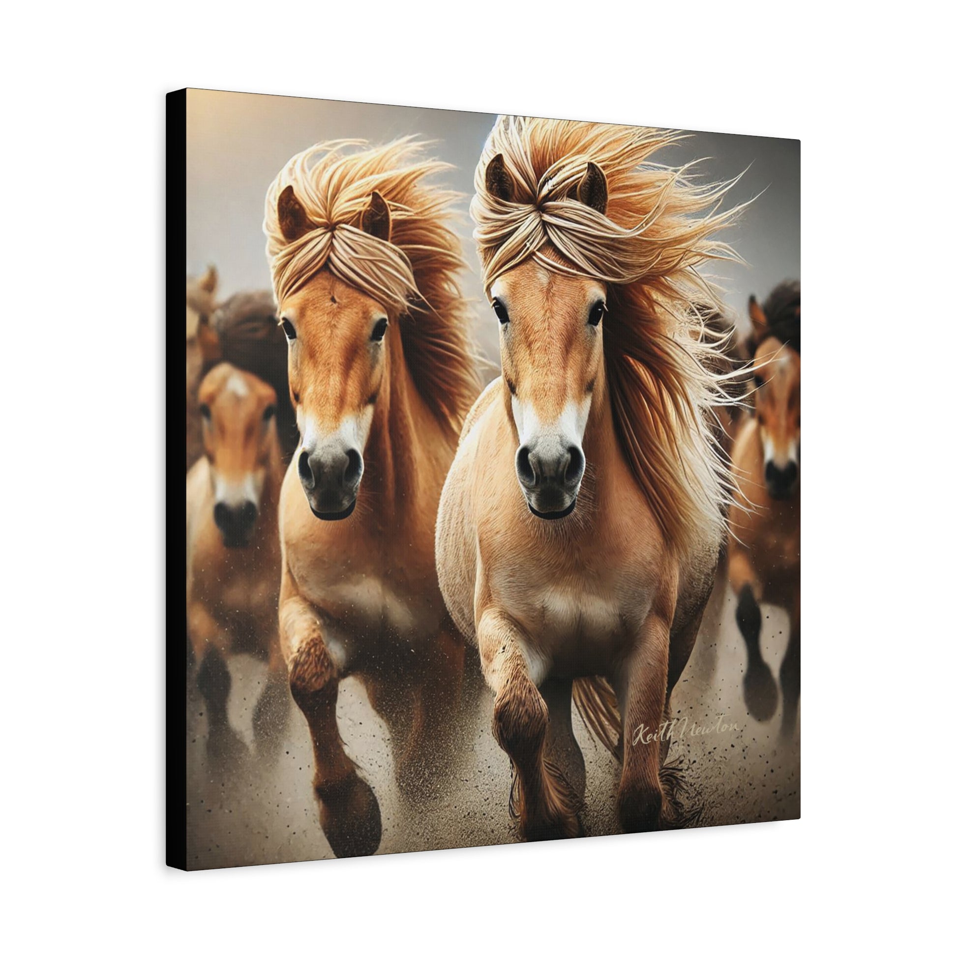 Wild Palomino Horses