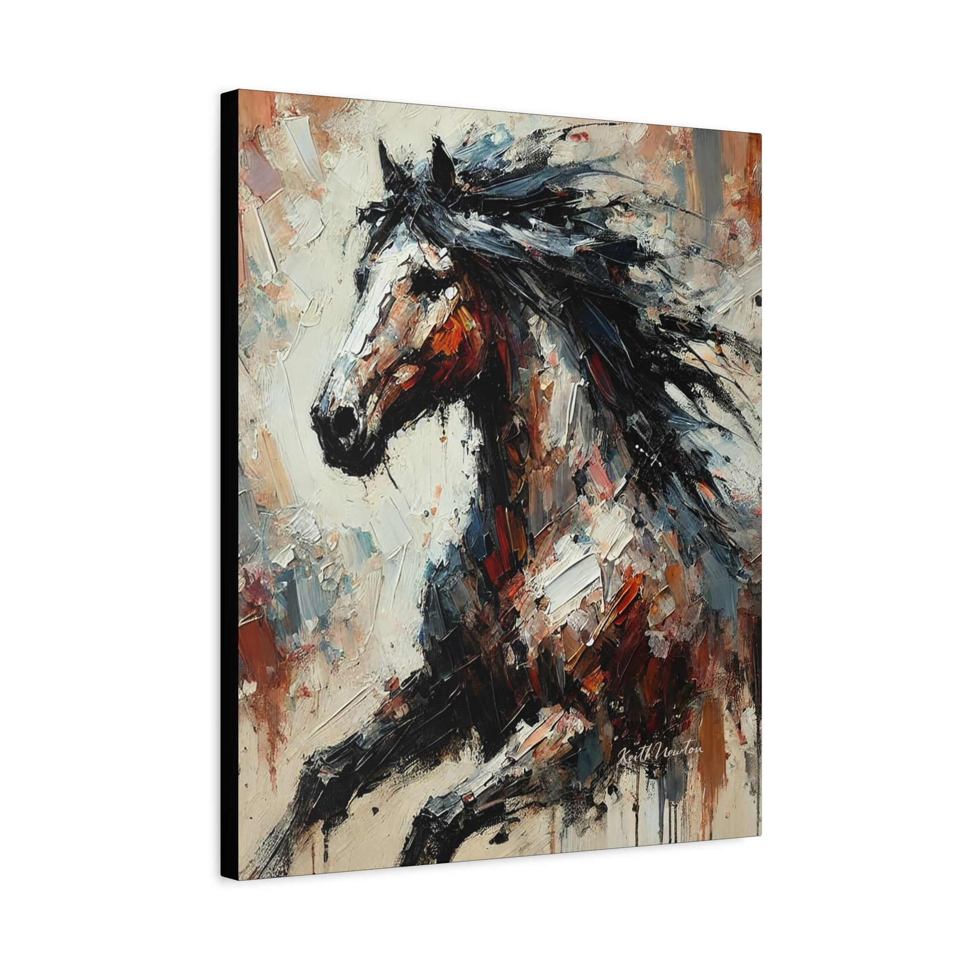 Abstract Paint Horse