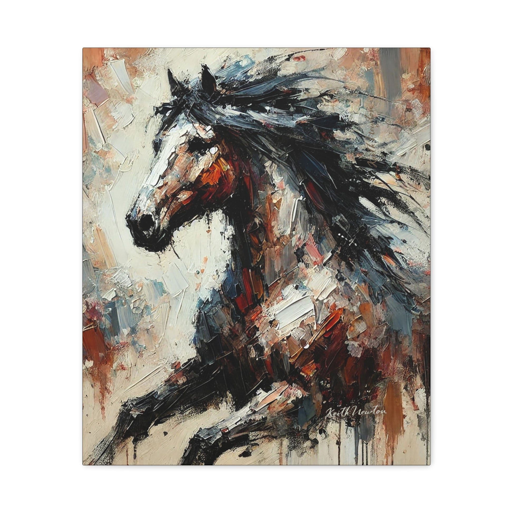Abstract Paint Horse