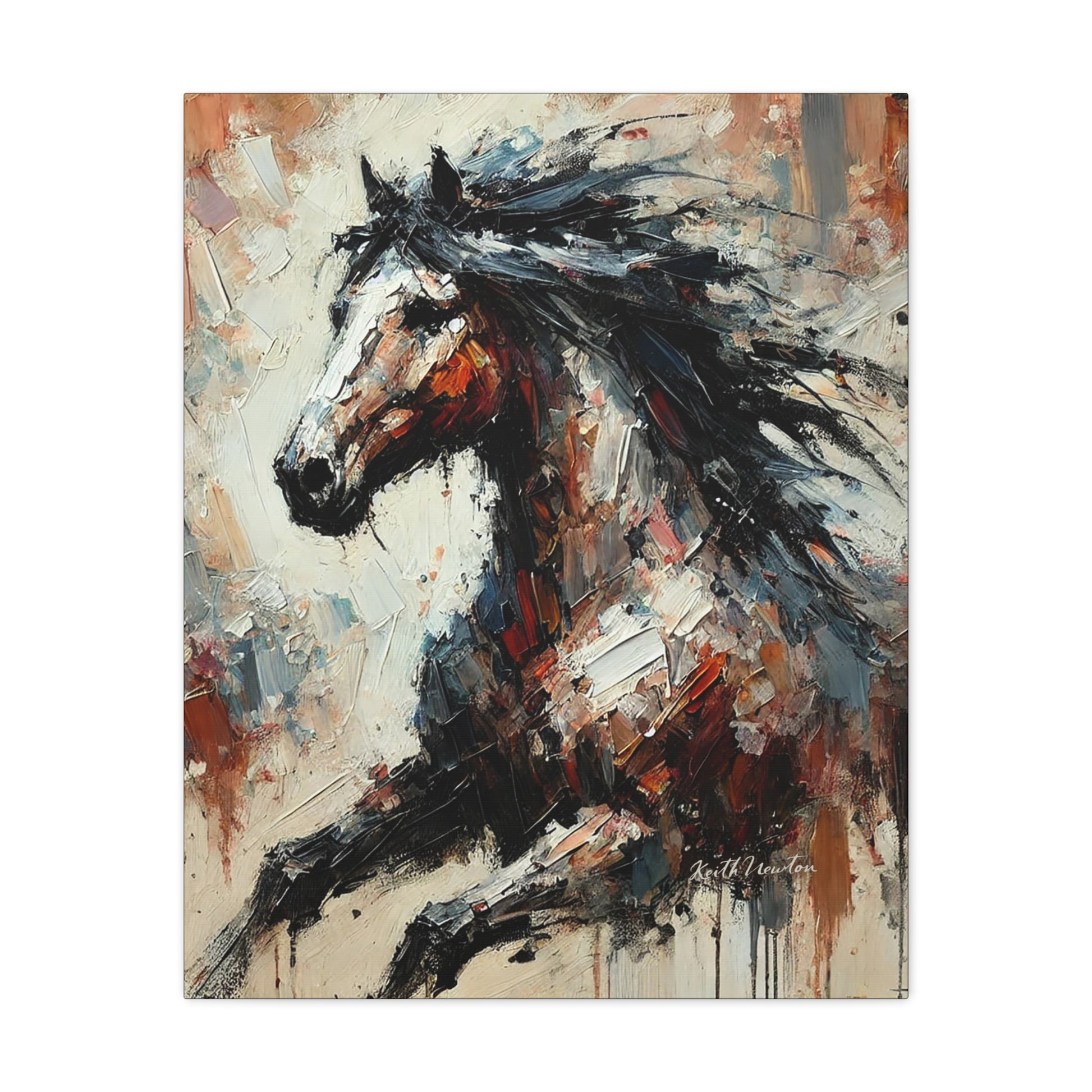 Abstract Paint Horse