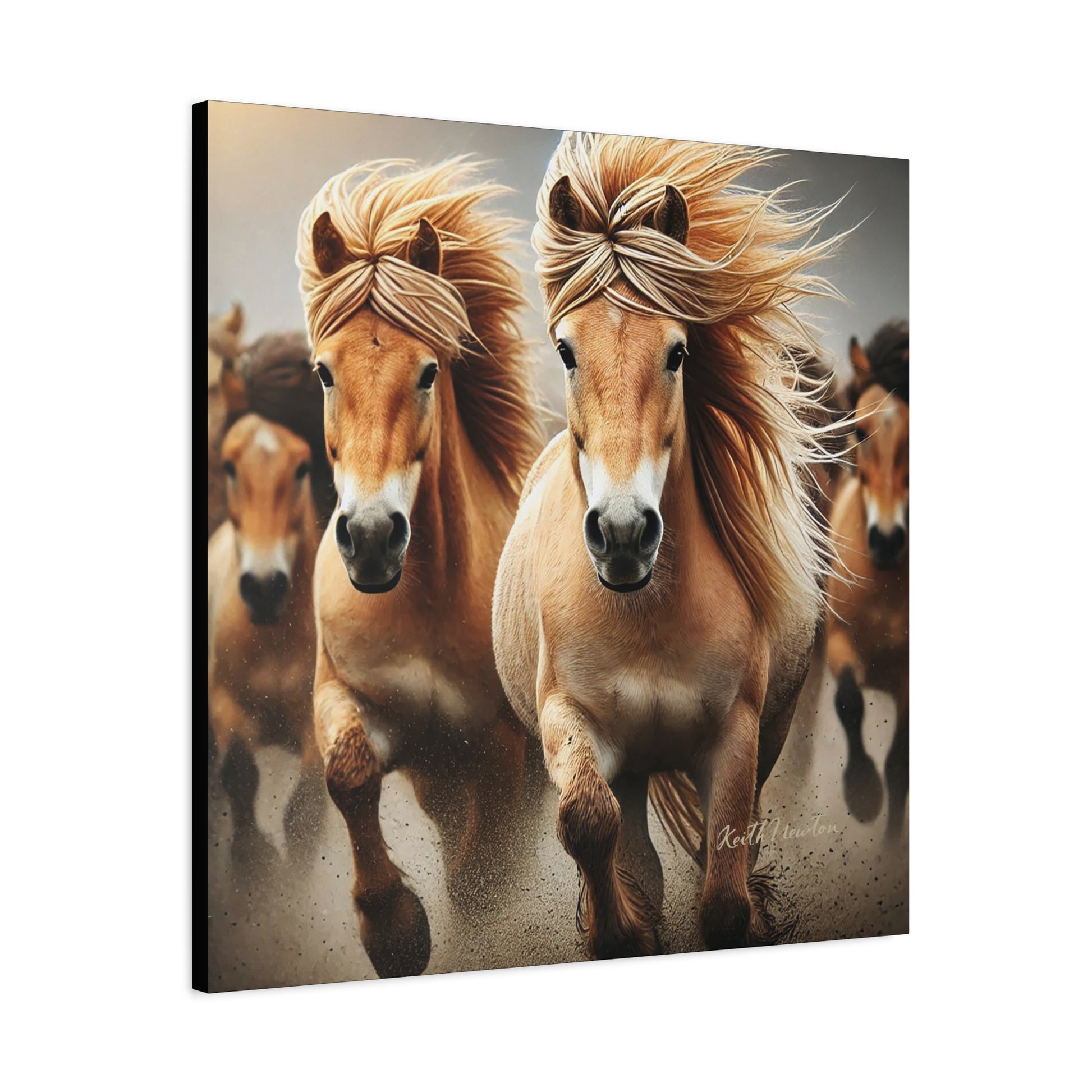 Wild Palomino Horses