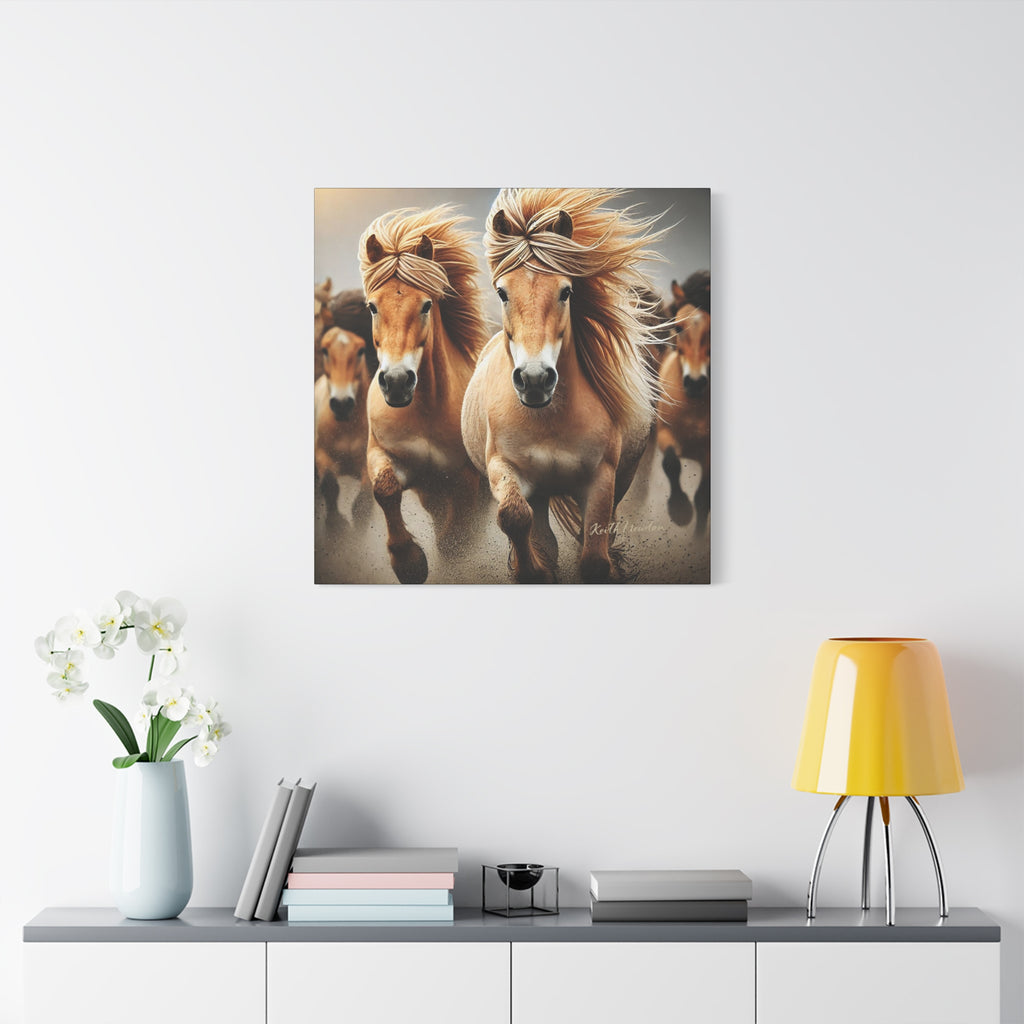 Wild Palomino Horses